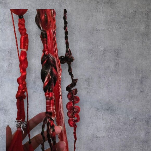 UV Glow reactive deluxe festival braid set 84-92 inch - Picture 5 of 9